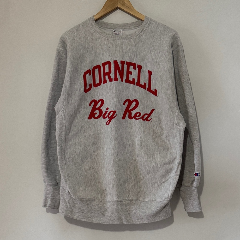 Vintage Cornell University Big Red Crewneck / XL / 90s / Reverse Weave